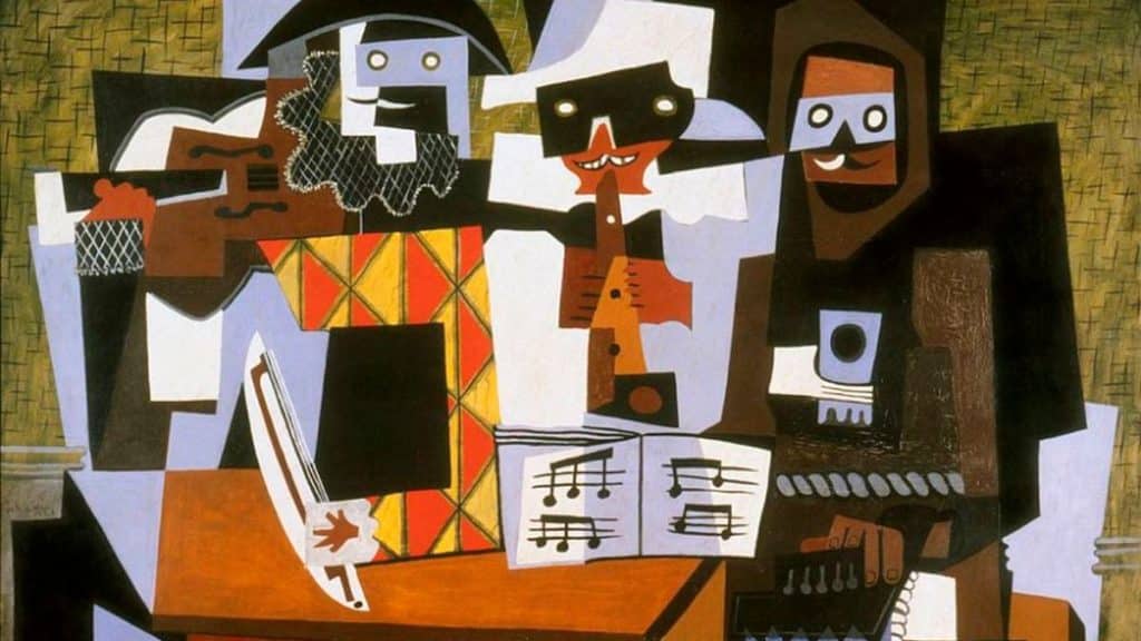 نقد نقاشی سه نوازنده اثر پیکاسو