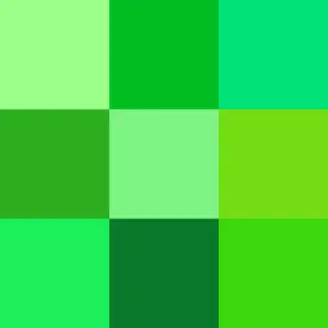 طیف رنگی رنگ سبز