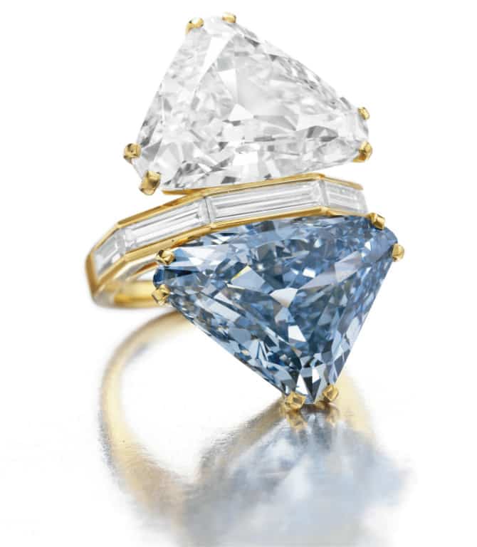 حلقه الماس آبی بولگاری از گرانترین جواهرات دنیا