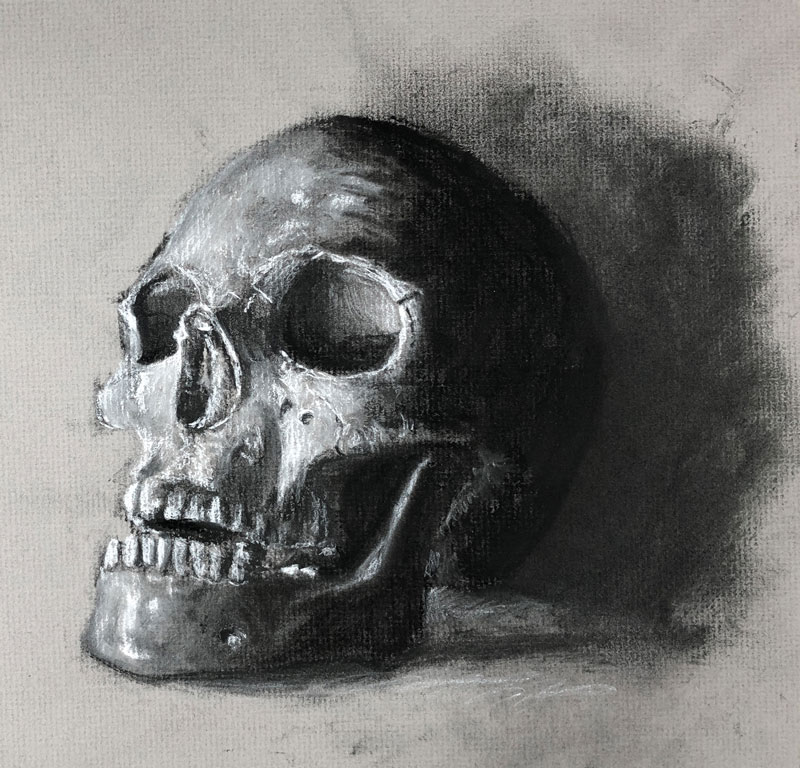 تکنیک نقاشی با زغال