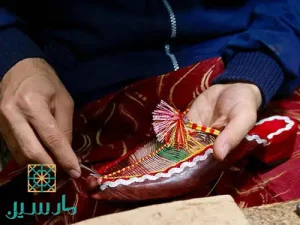 صنایع دستی زنجان چاروق دوزی